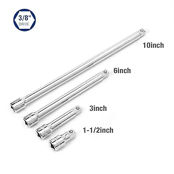 WHAT WE WANT WWW_EXTENSIONSIDEBAR 2本セット WORKPRO W074459 3/8 In. Socket Drive Extension Bar Set, Heat